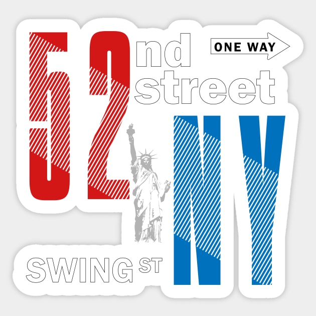 52nd street Sticker by bluehair